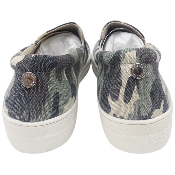 Steve Madden Camo Slip On Platform Sneaker Loafers Green Women's Size 9.5 - Picture 6 of 7